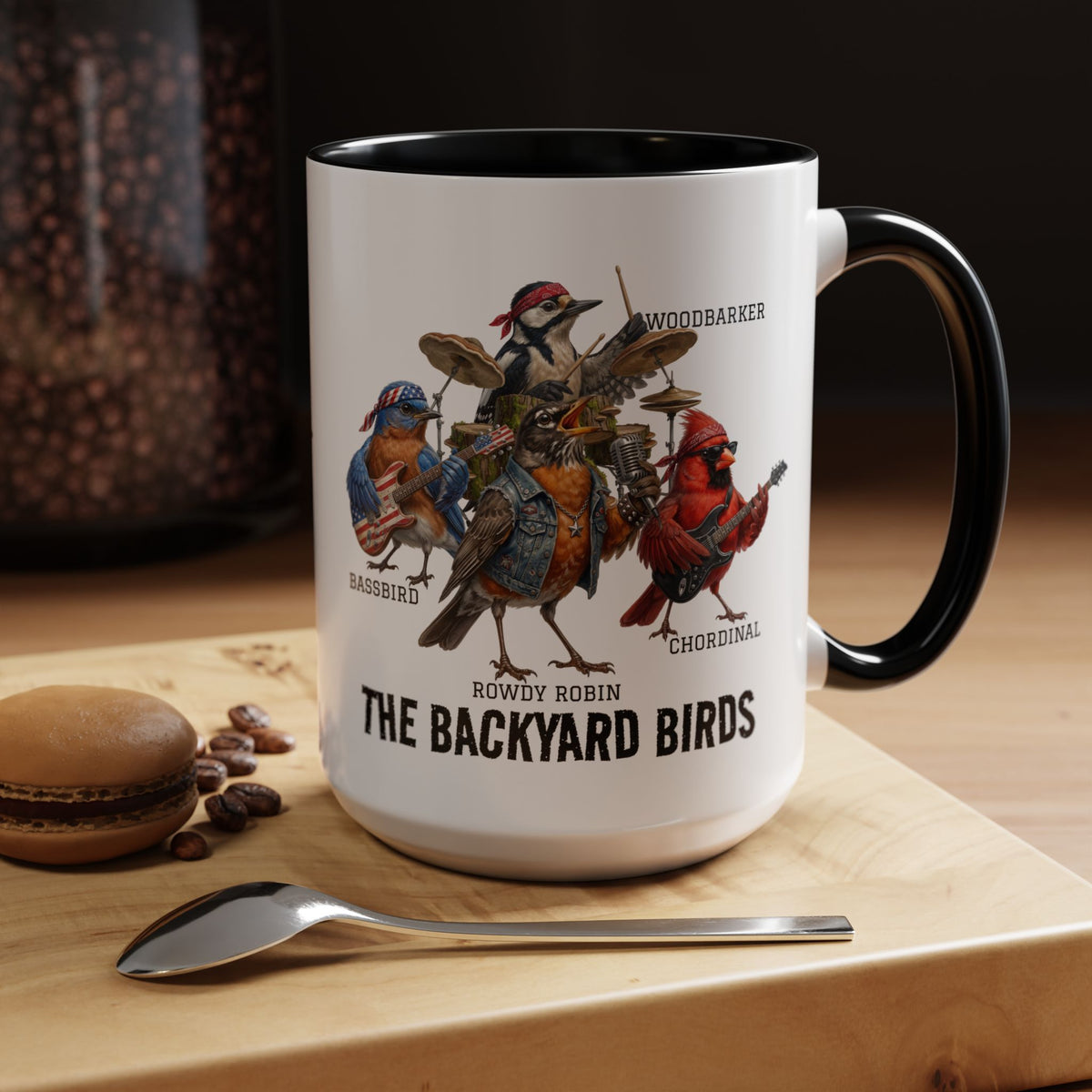 Woodpecker, Bluebird, Cardinal and Robin Mug – 11oz, 15oz