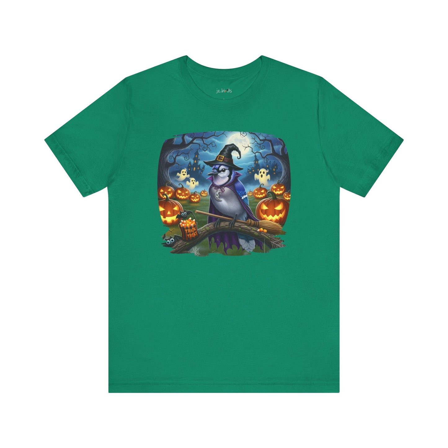 Blue Jay Halloween Bird T-Shirt - Spooky Halloween Costume for Bird Lovers