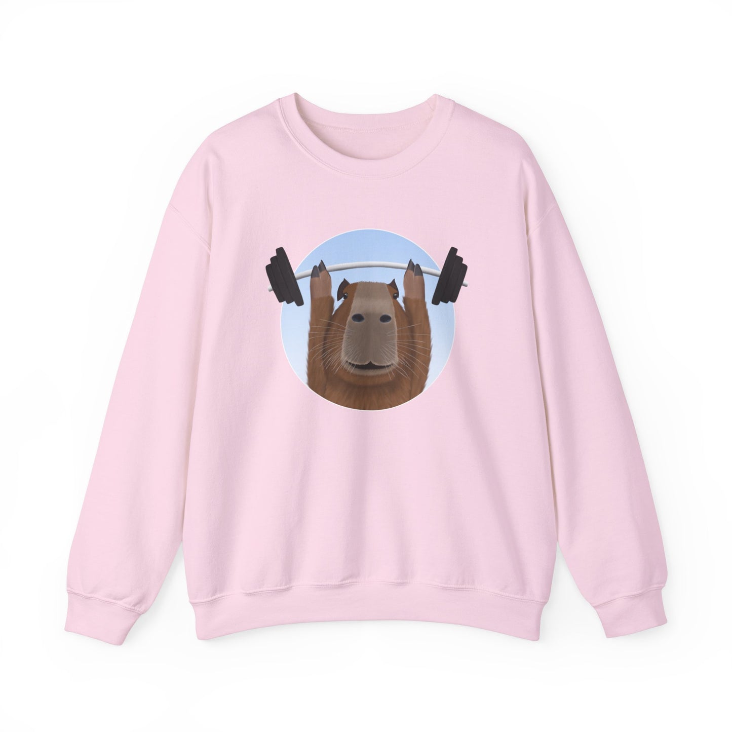 Capybara Weight Lifting Gym Workout Sweatshirt