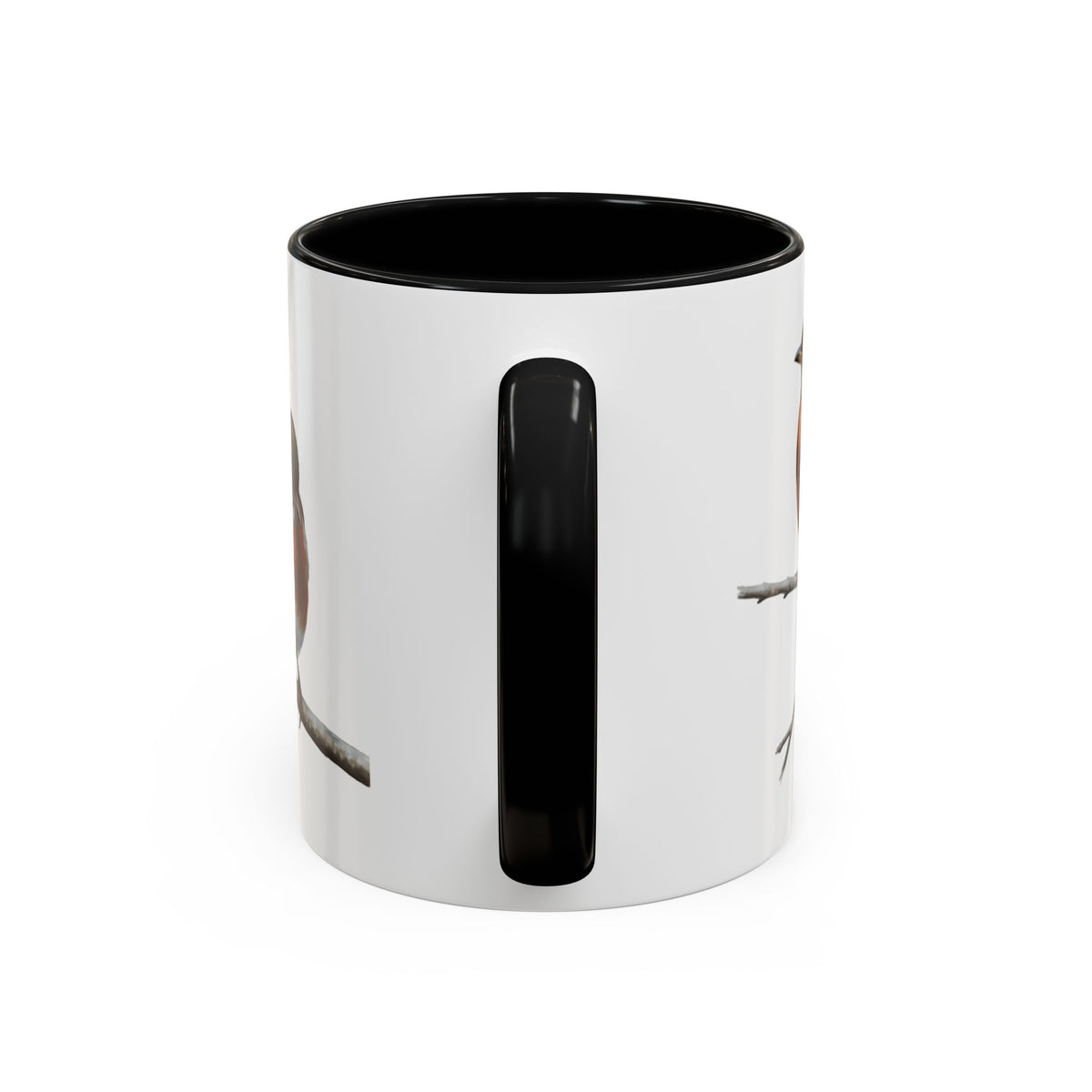 枝に止まるアメリカムシクイの陶器製バードコーヒーマグ – バードウォッチャーへのカスタムギフト