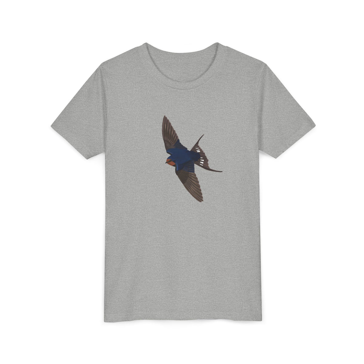 Barn Swallow Kids T-Shirts on Bright Clothing background