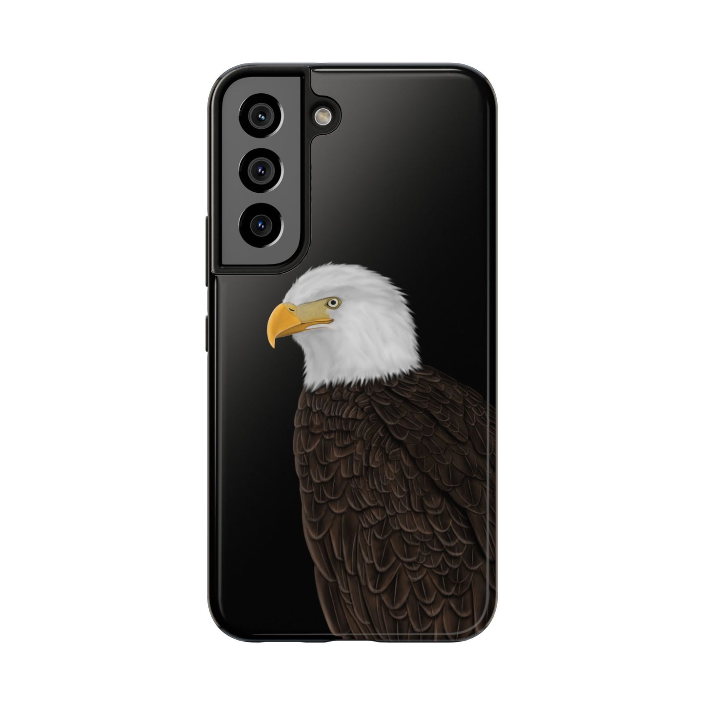 Bald Eagle Bird Art Tough Phone Case Black
