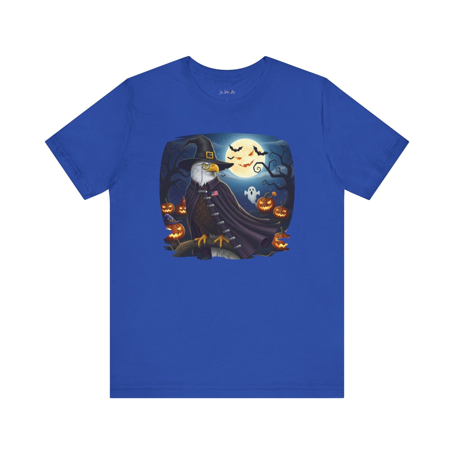 Bald Eagle Halloween Bird T-Shirt - Spooky Full Moon Halloween Costume for Bird Lovers