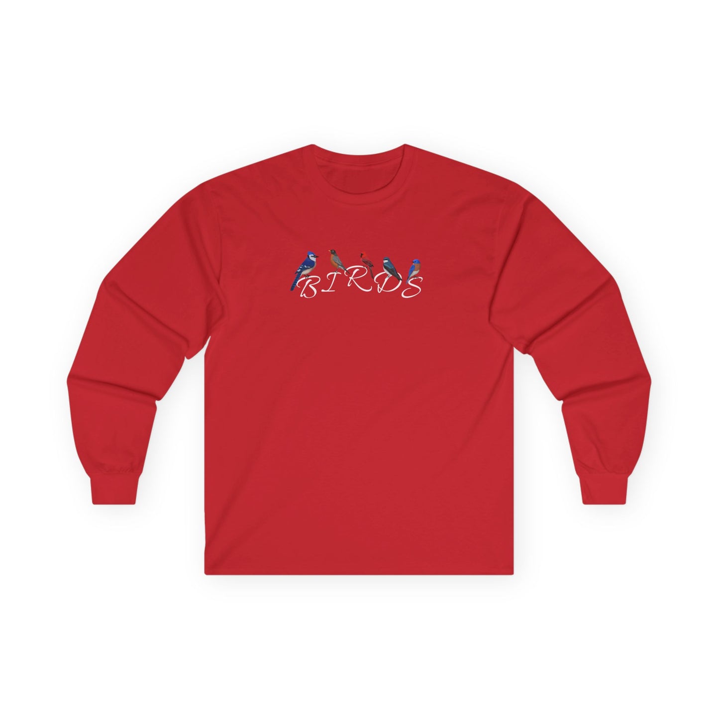 Birds Blue Jay Robin Cardinal Tree Swallow Bluebird Birding & Birdwatching Bird Cotton Long Sleeve T-Shirt
