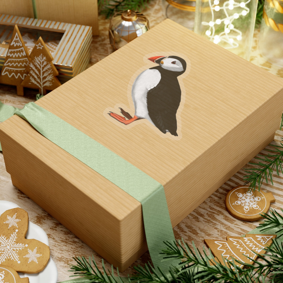 Puffin Bird Kiss-Cut Sticker - jz.birds