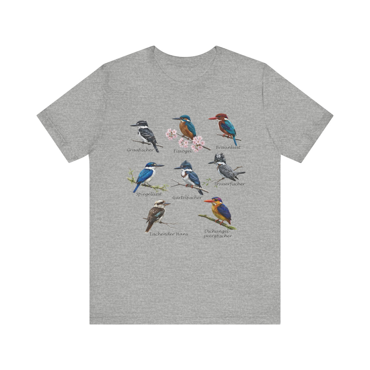 T-Shirt mit Eisvögeln Vogel – bird graphic tee, watching gear