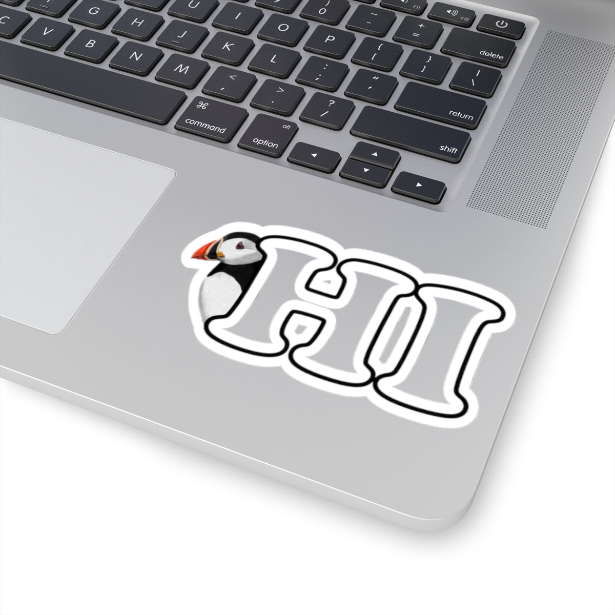 Puffin Hi Bird Kiss-Cut Sticker