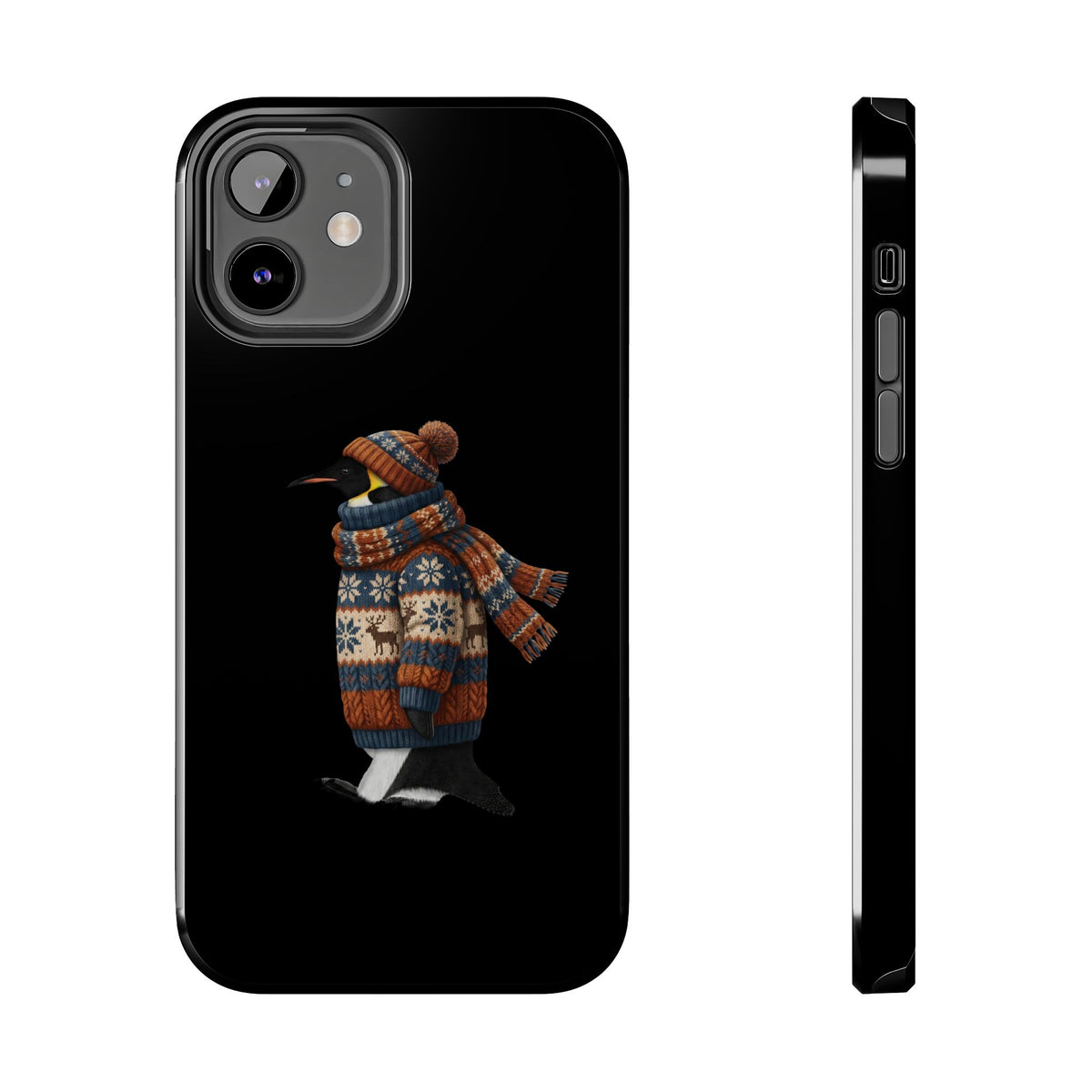 Penguin Dual-Layer iPhone Case with Bird Art – The Perfect Gift for Ornithologists & Lovers – Phone