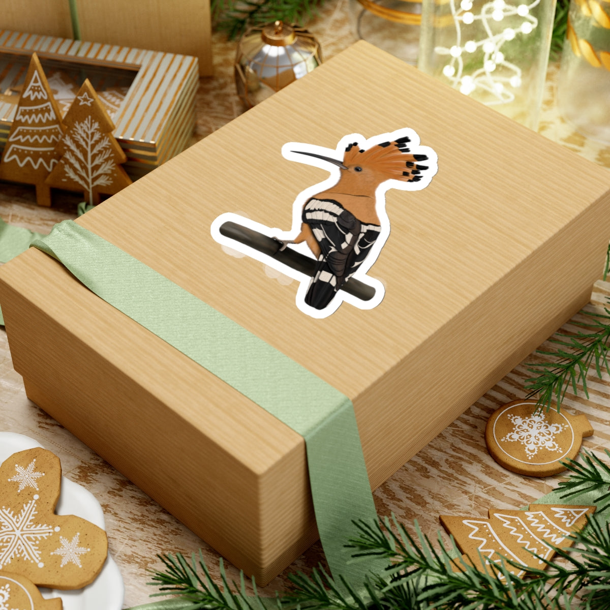 Hoopoe Bird Kiss-Cut Sticker - jz.birds