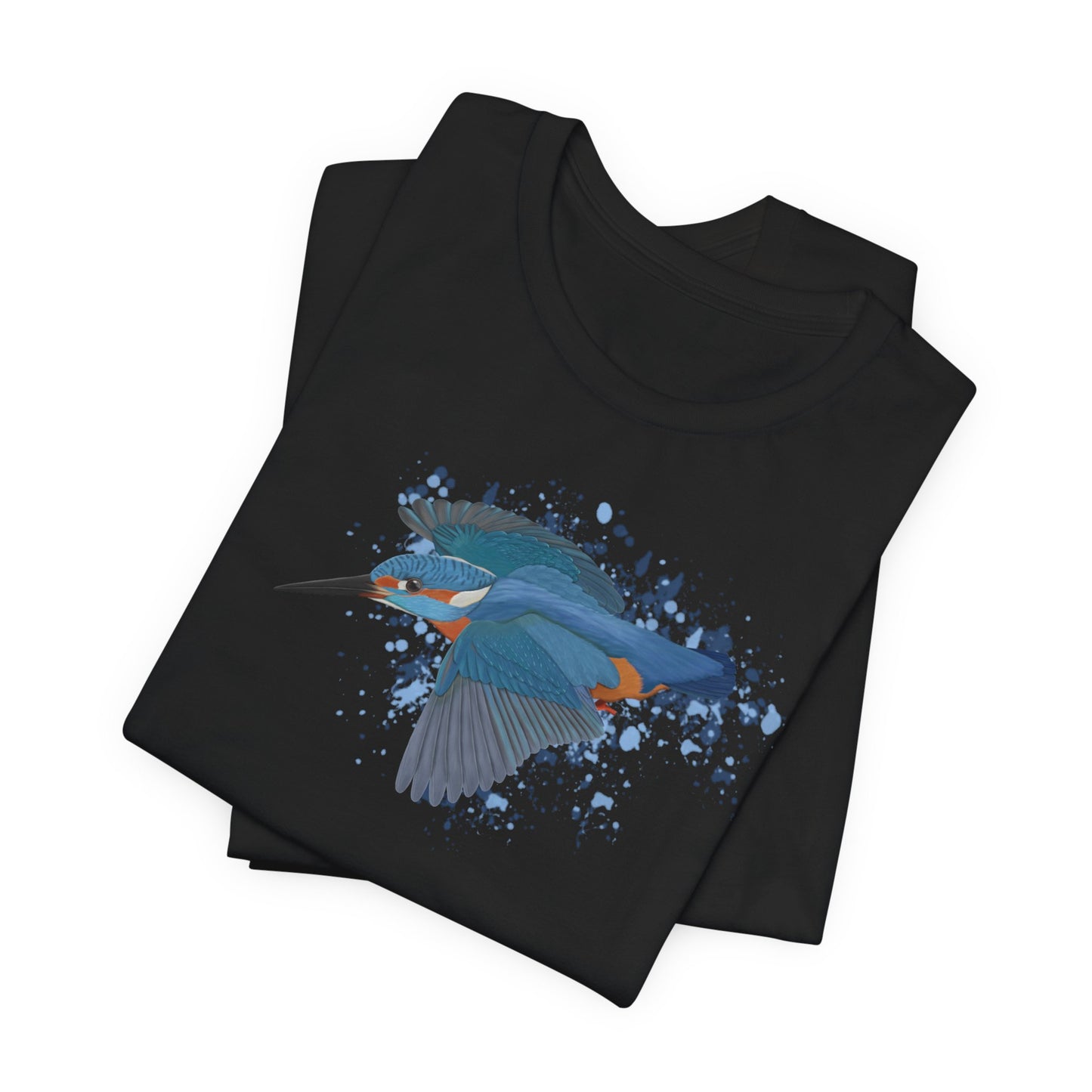 Eisvogel im Flug Vogel T-Shirt für Vogelfreunde