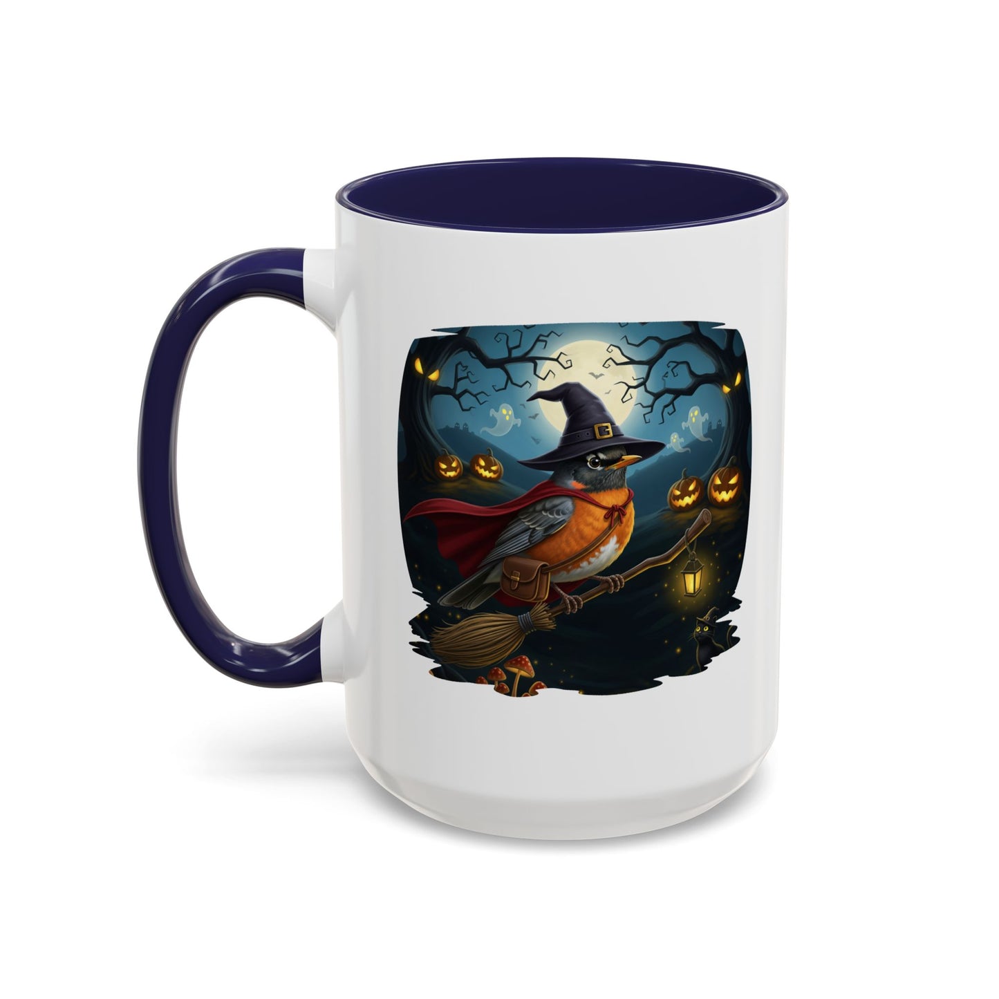 American Robin Halloween Bird Mug - Perfect Bird Lover Gift for Spooky Season