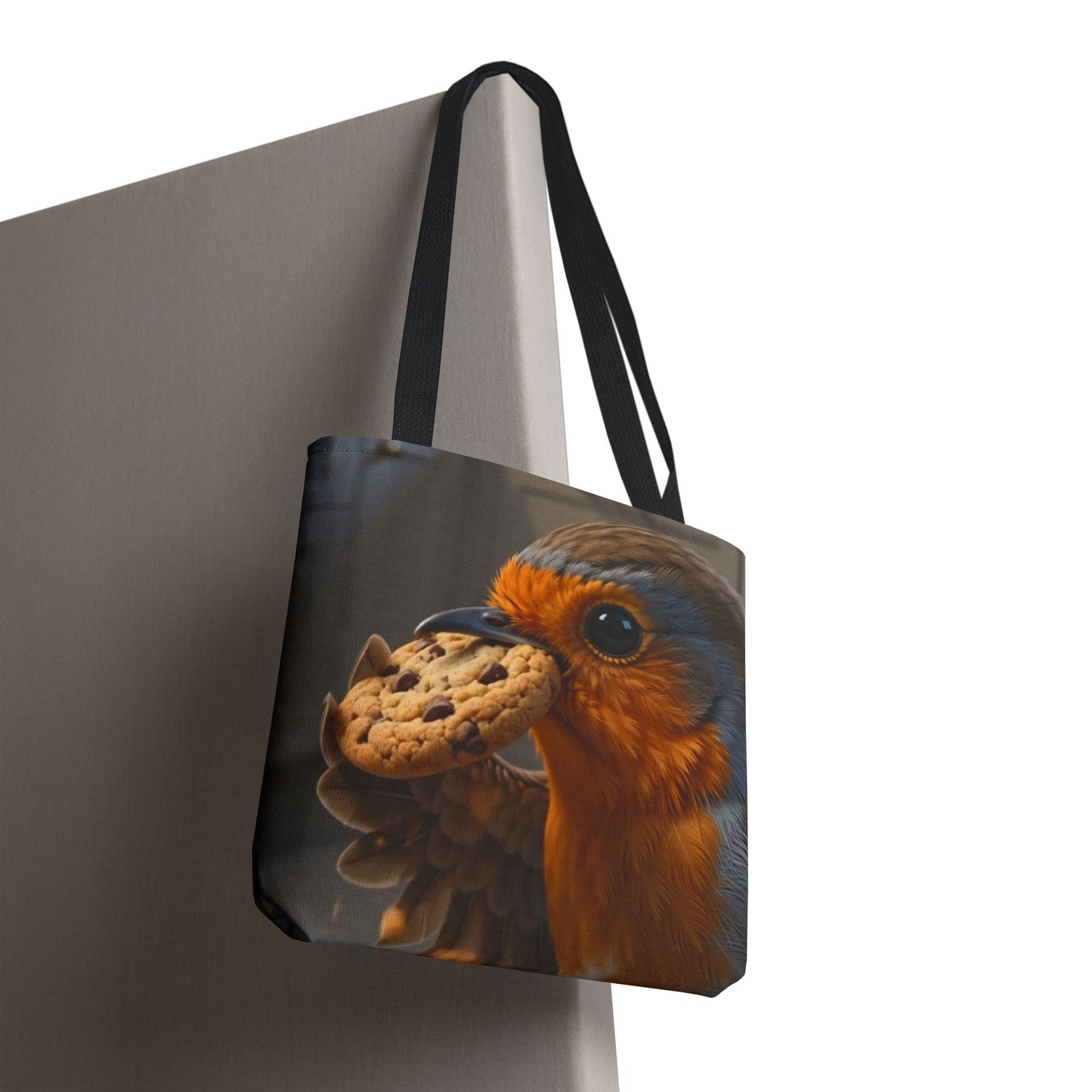 Robin Rosi Chocolate Cookie Tote Bag for Cozy Aesthetic Fans and Bird Lovers