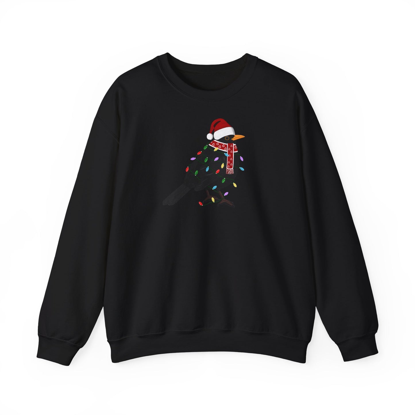 Amsel Weihnachts-Sweatshirt | Unisex Vogel Sweater für Vogelfreunde & Vogelbeobachter
