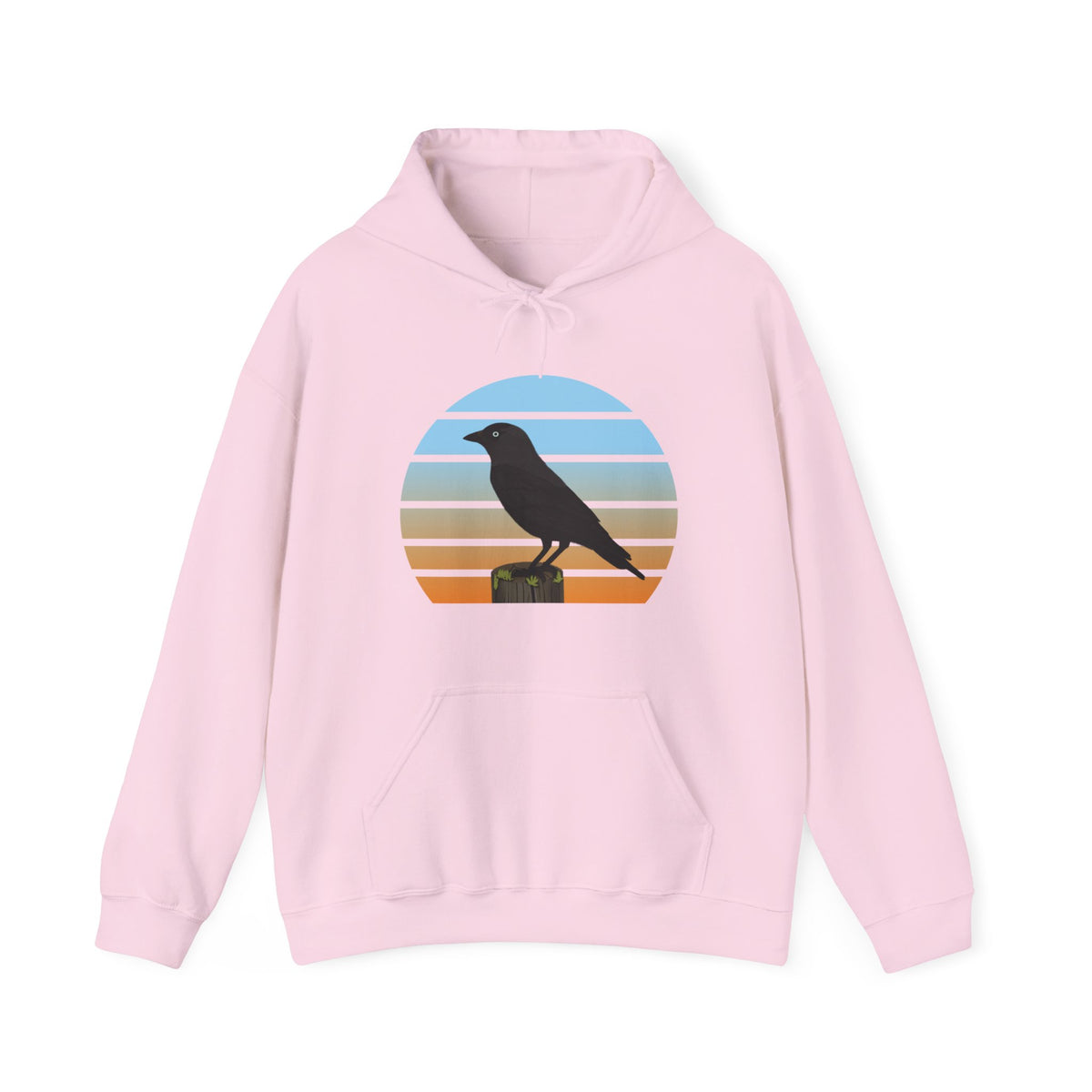 Western Jackdaw Bird Hoodie –
