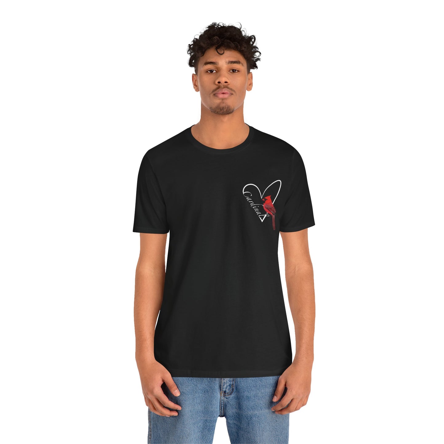 Northern Cardinal Heart Birding & Birdwatching Bird T-Shirt