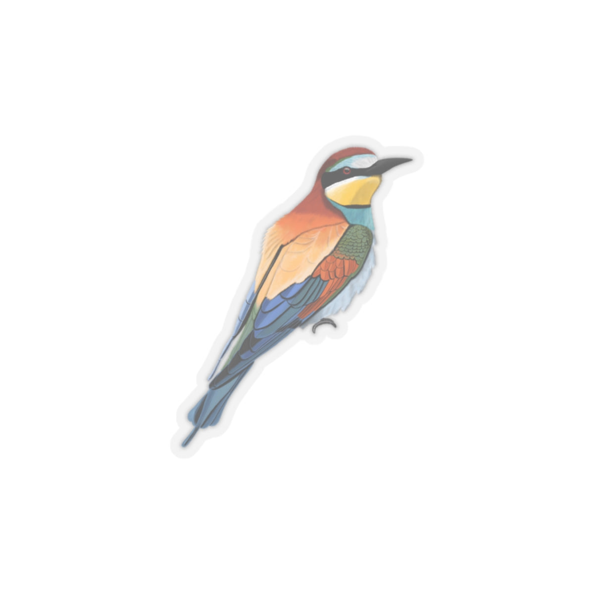 Bee-Eater Bird Kiss-Cut Sticker - jz.birds