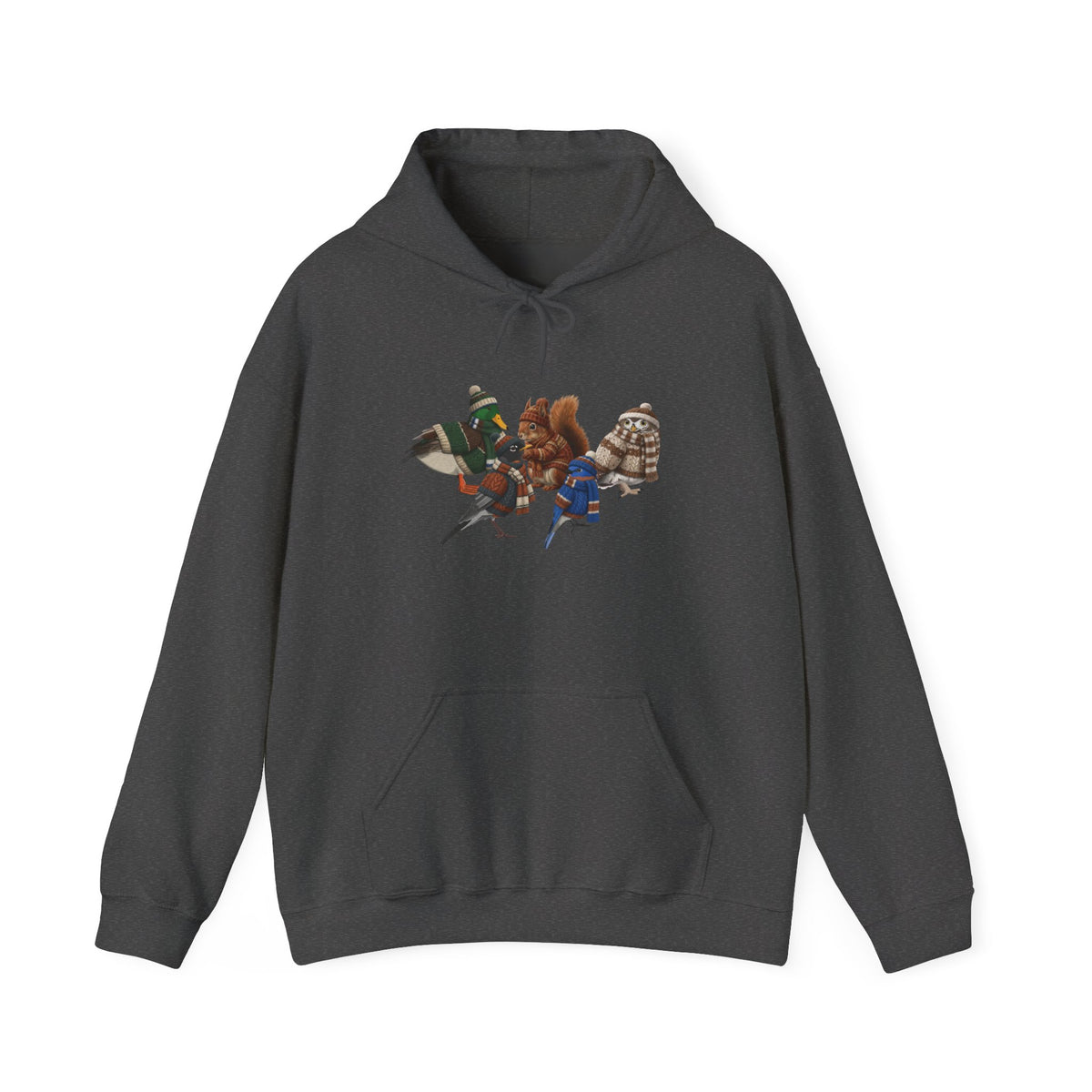 Funny Winter Hoodie: The Ultimate Cozy Bird Squad Hoodie on background