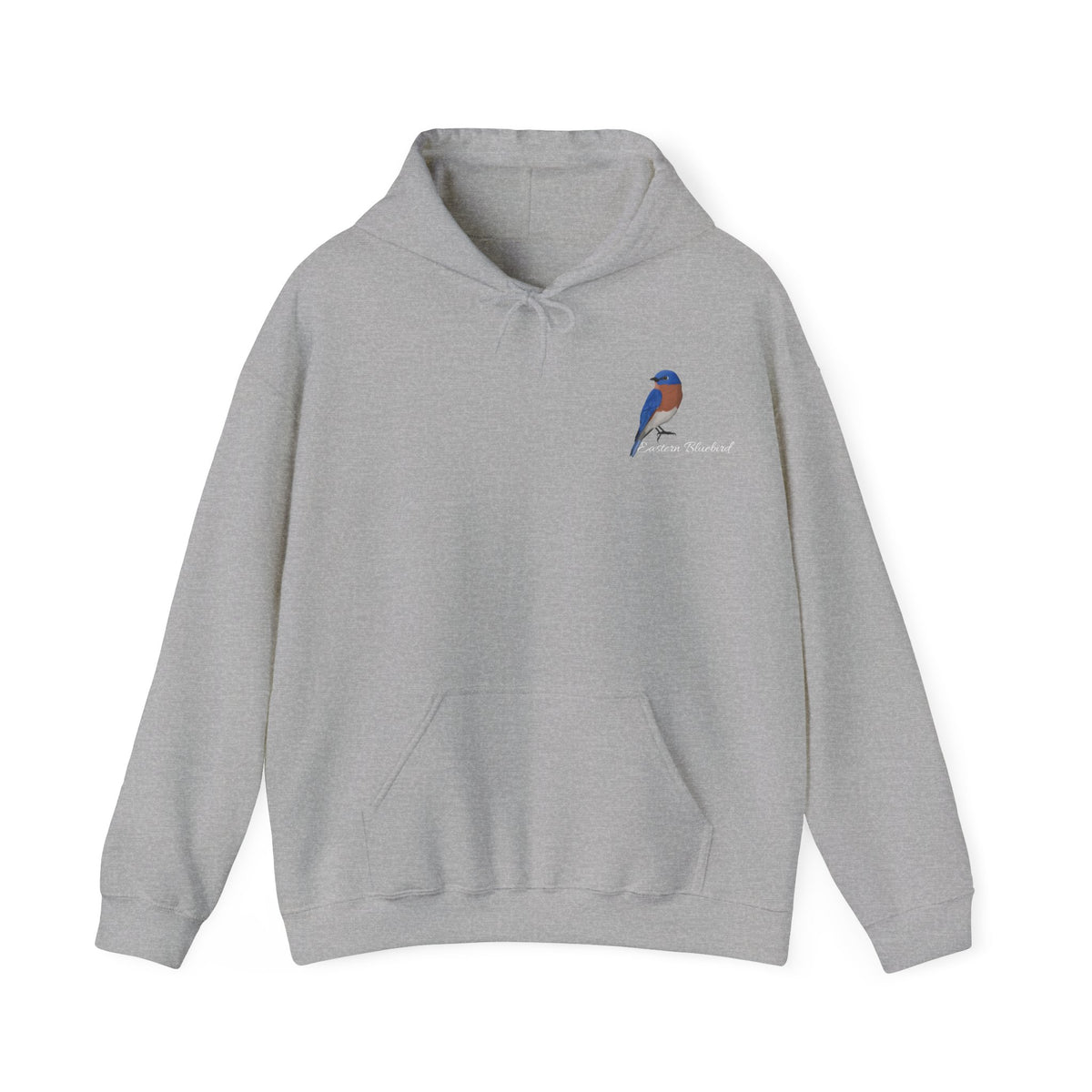 Eastern Bluebird Hoodie in Dark Heather