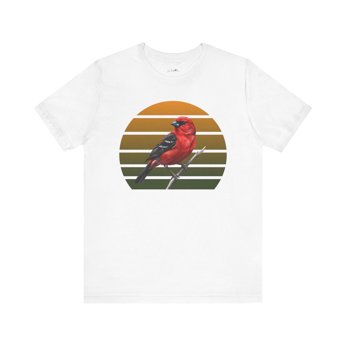Scarlet Tanager T-Shirt | Unisex Retail Fit Bird Lover Tee | Wildlife Birder Gift