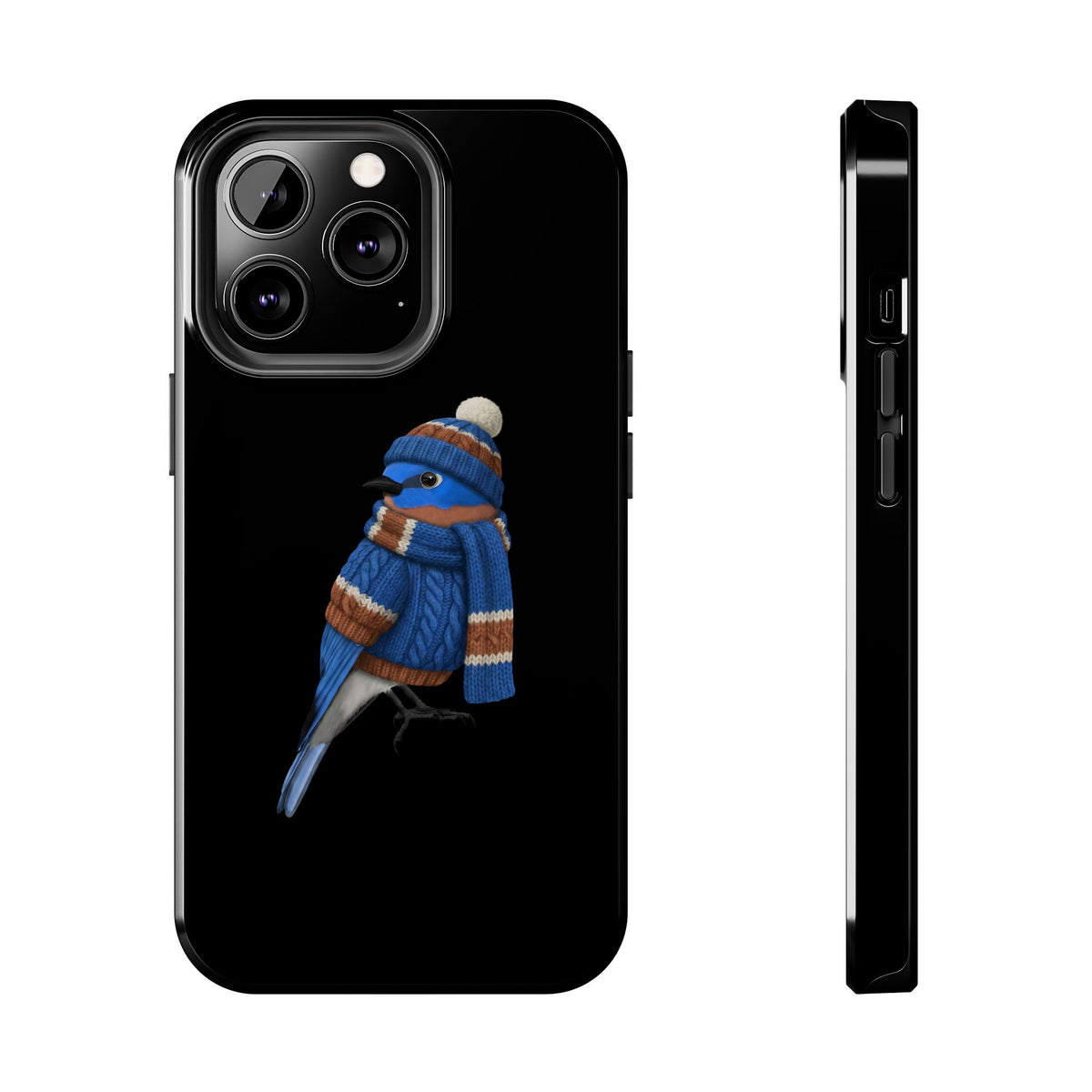 Bluebird Dual-Layer iPhone Case with Bird Art – The Perfect Gift for Ornithologists & Bird Lovers
