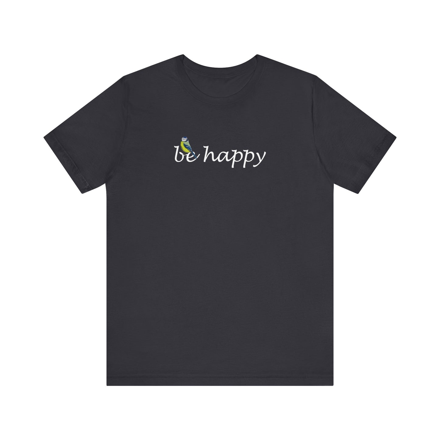 Blaumeise Be Happy Vogel T-Shirt für Vogelfreunde