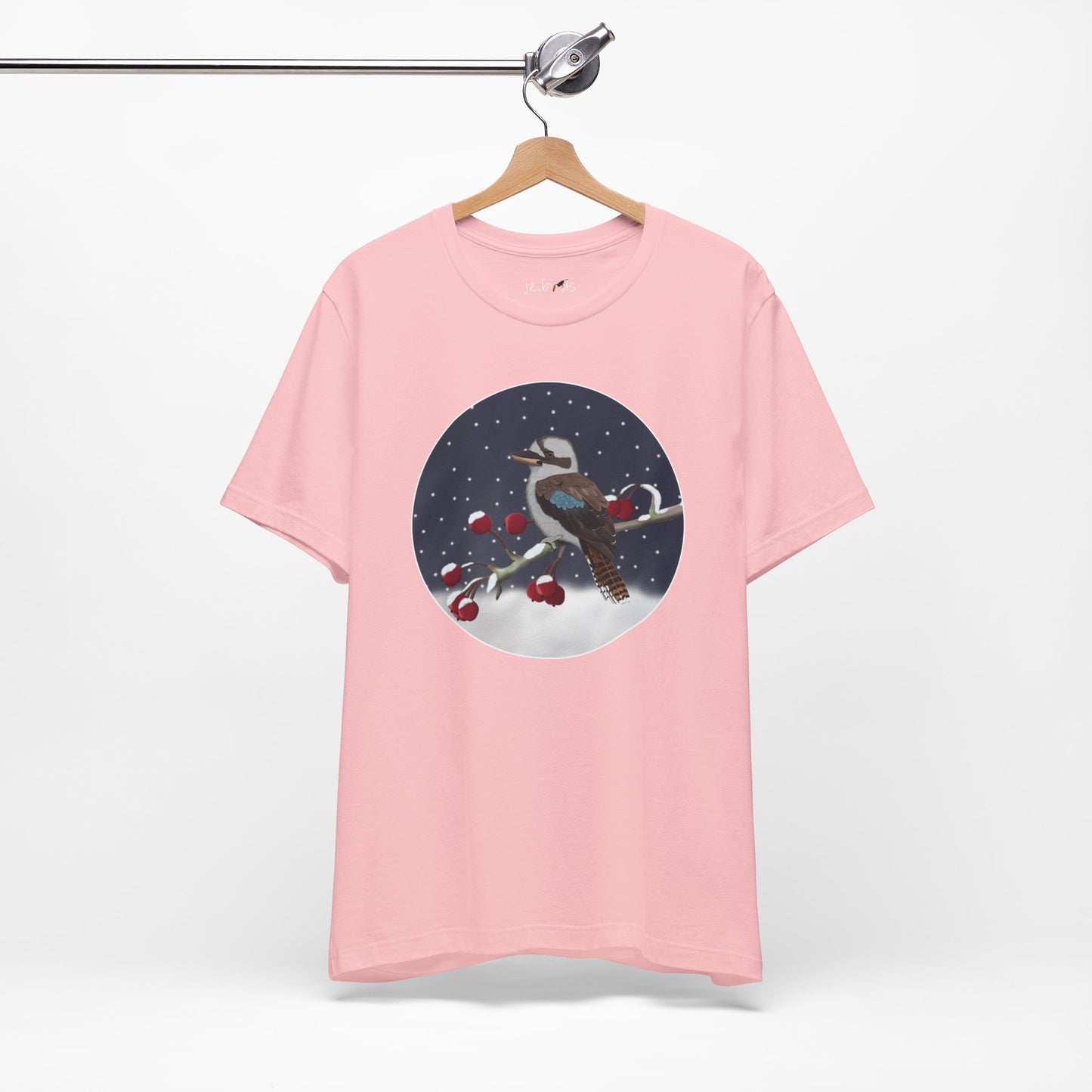 Kookaburra on a Winter Branch Birdwatcher Christmas Bird T-Shirt