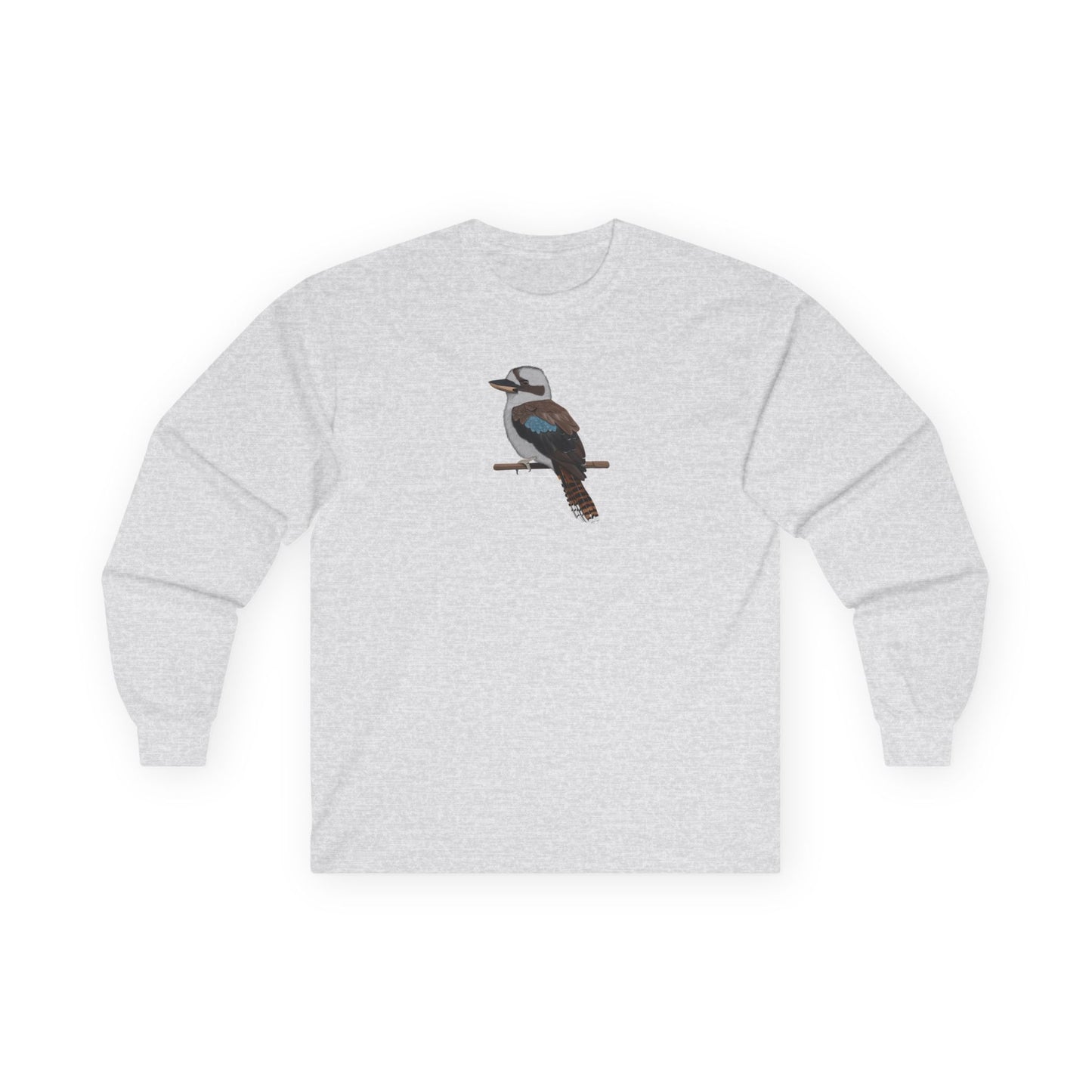 Kookaburra Birding & Birdwatching Bird Cotton Long Sleeve T-Shirt