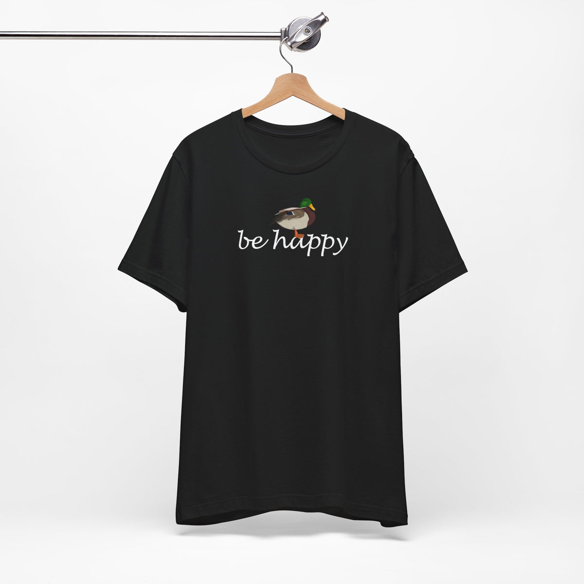 Ente Be Happy Vogel T-Shirt für Vogelfreunde
