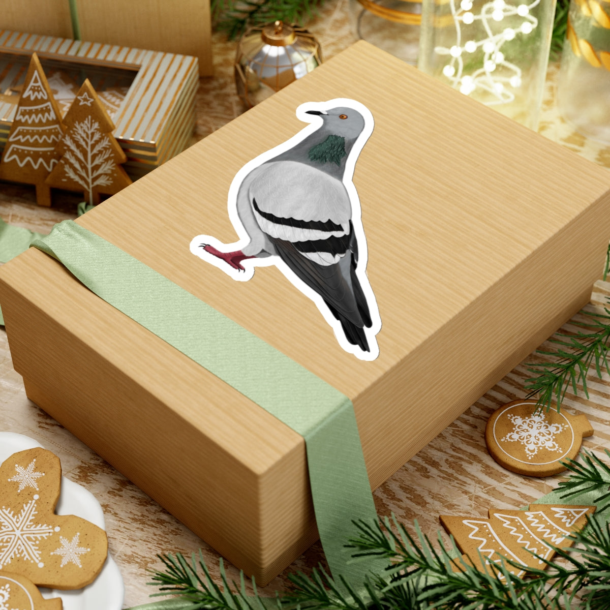 Pigeon Bird Kiss-Cut Stickers - jz.birds