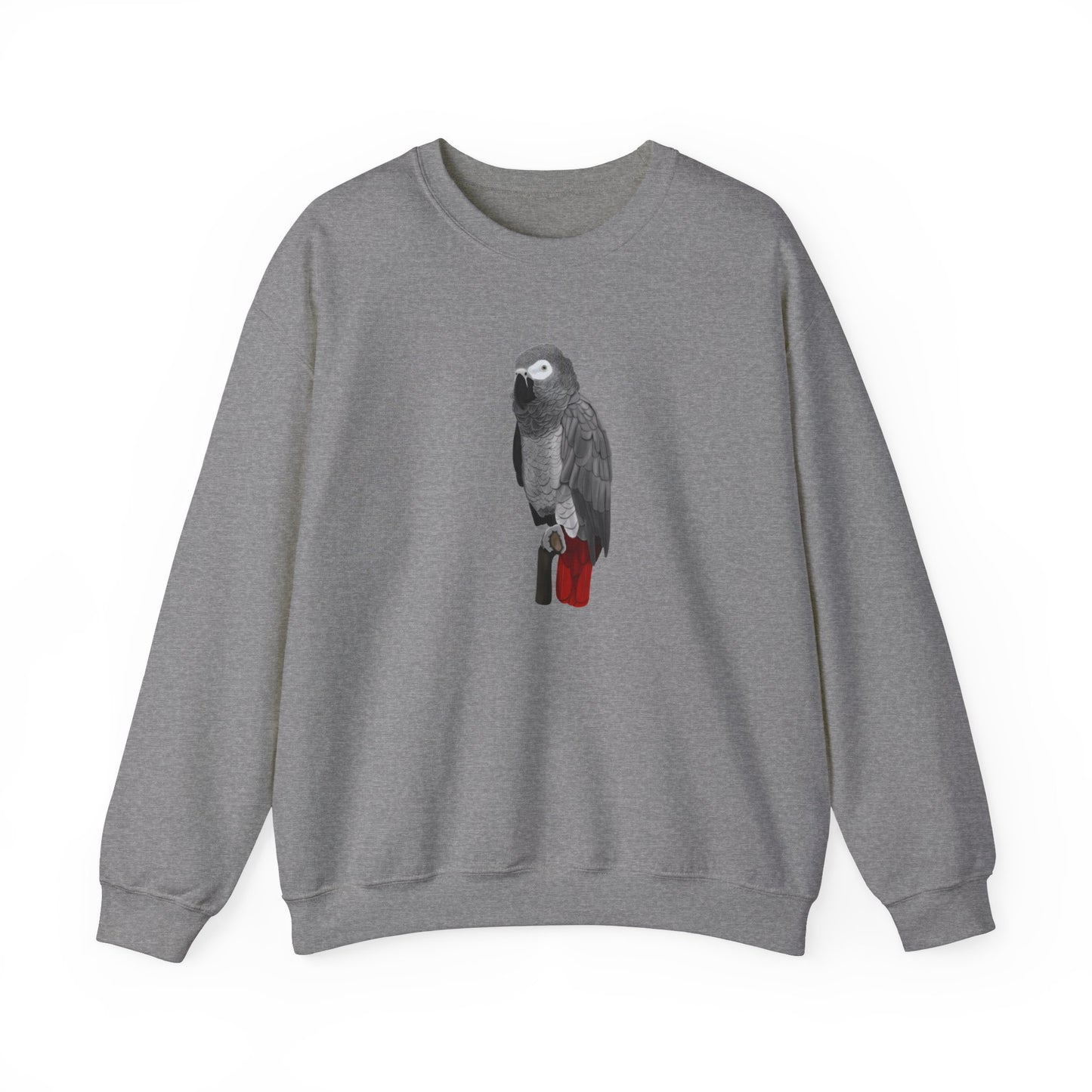 Grey Parrot Bird Watcher Biologist Crewneck Sweatshirt
