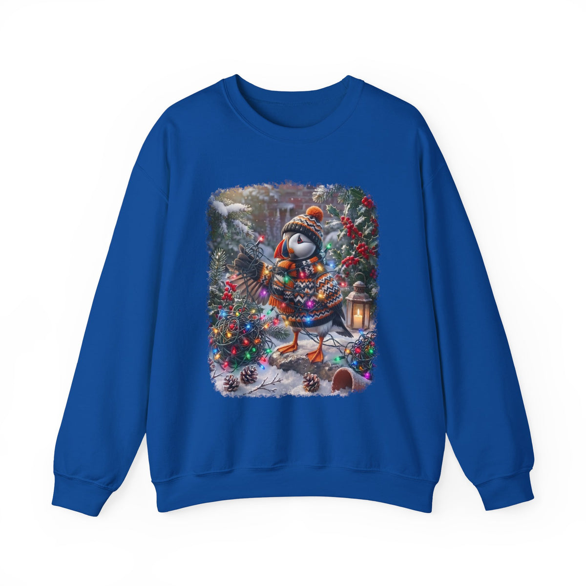 Puffin Christmas Sweatshirt – Tangled Lights Winter Crewneck