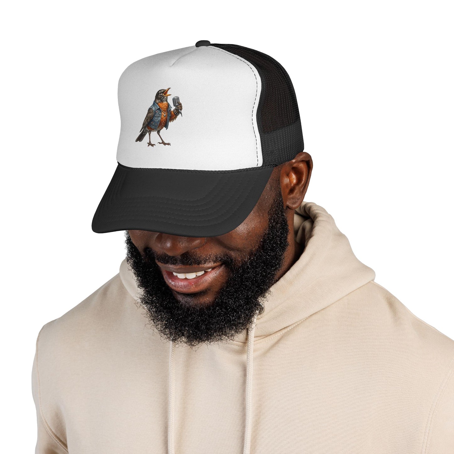 The Rowdy Robin "Frontman" Trucker Cap – Vocalist Edition - The Backyard Birds