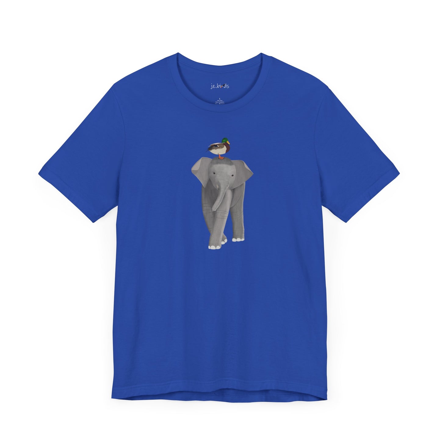 Elephant with Mallard Duck Birds Birding & Birdwatching T-Shirt