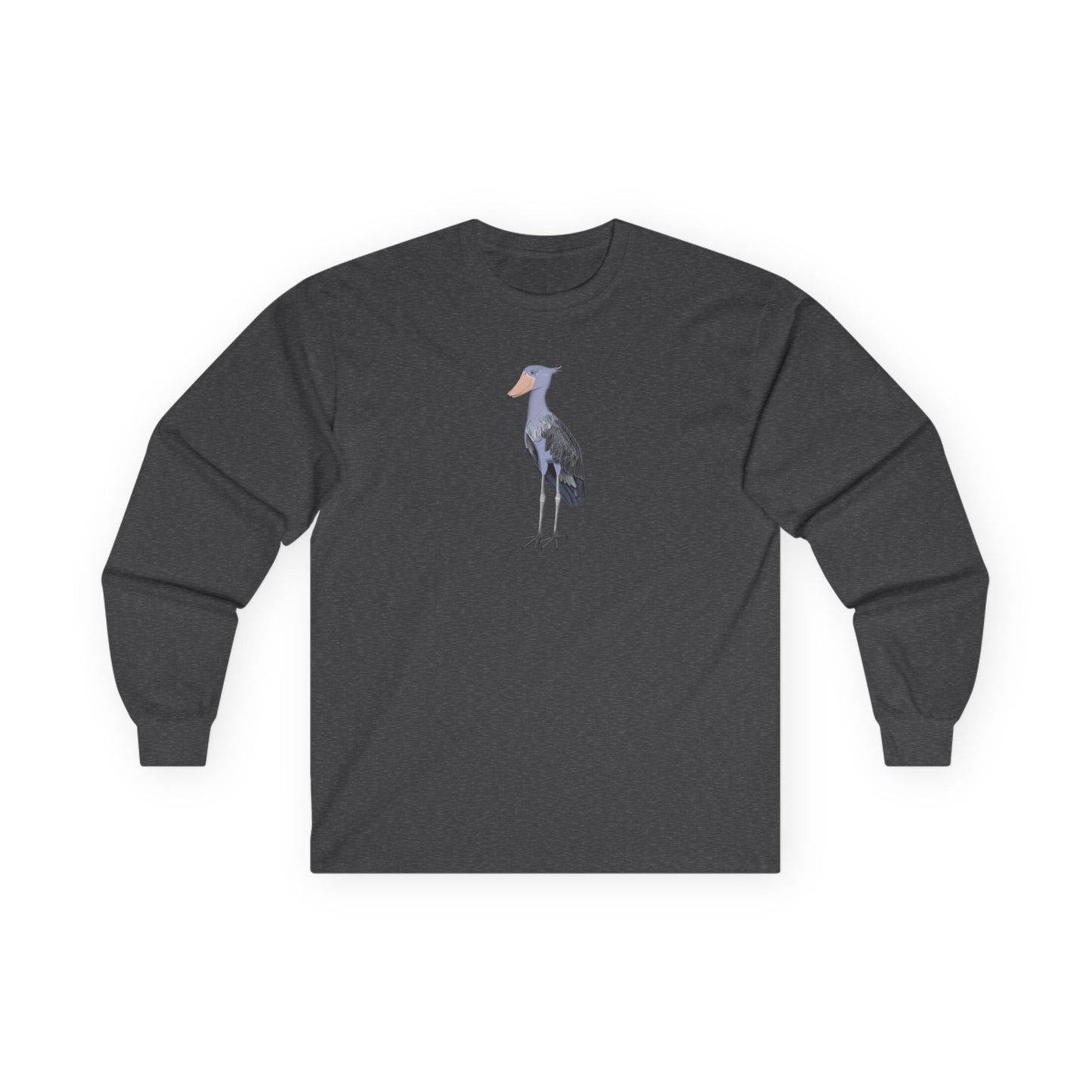 Shoebill Birding & Birdwatching Bird Cotton Long Sleeve T-Shirt