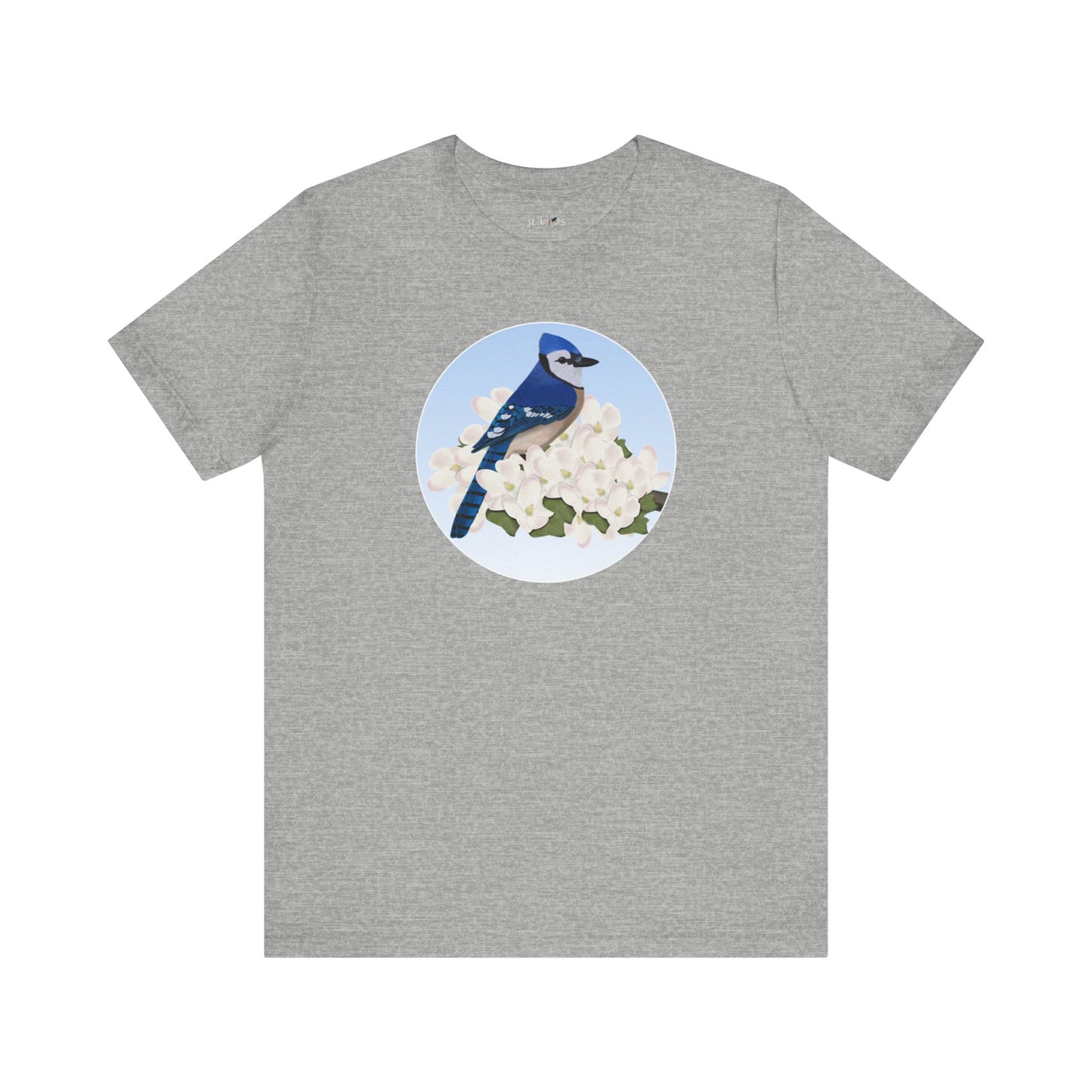 Blue Jay and Spring Apple Blossoms Bird T-Shirt