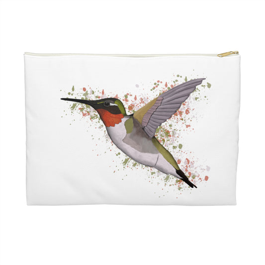 Hummingbird Bird Art Accessory Pouch