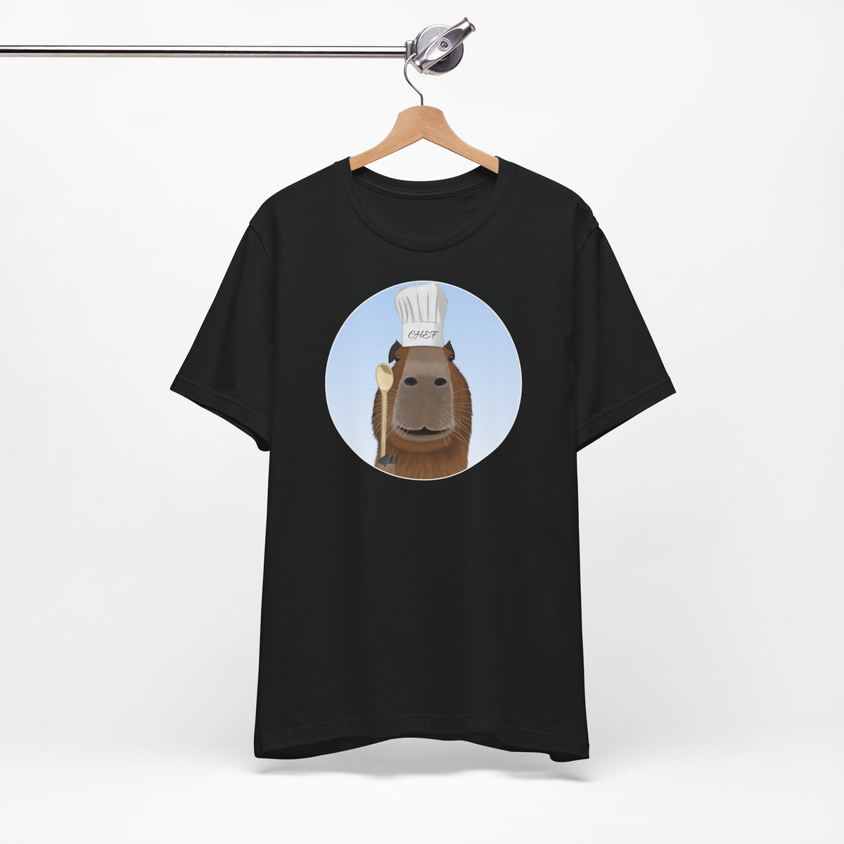 Capybara mit Kochmütze und Kochlöffel Chefkoch T-Shirt