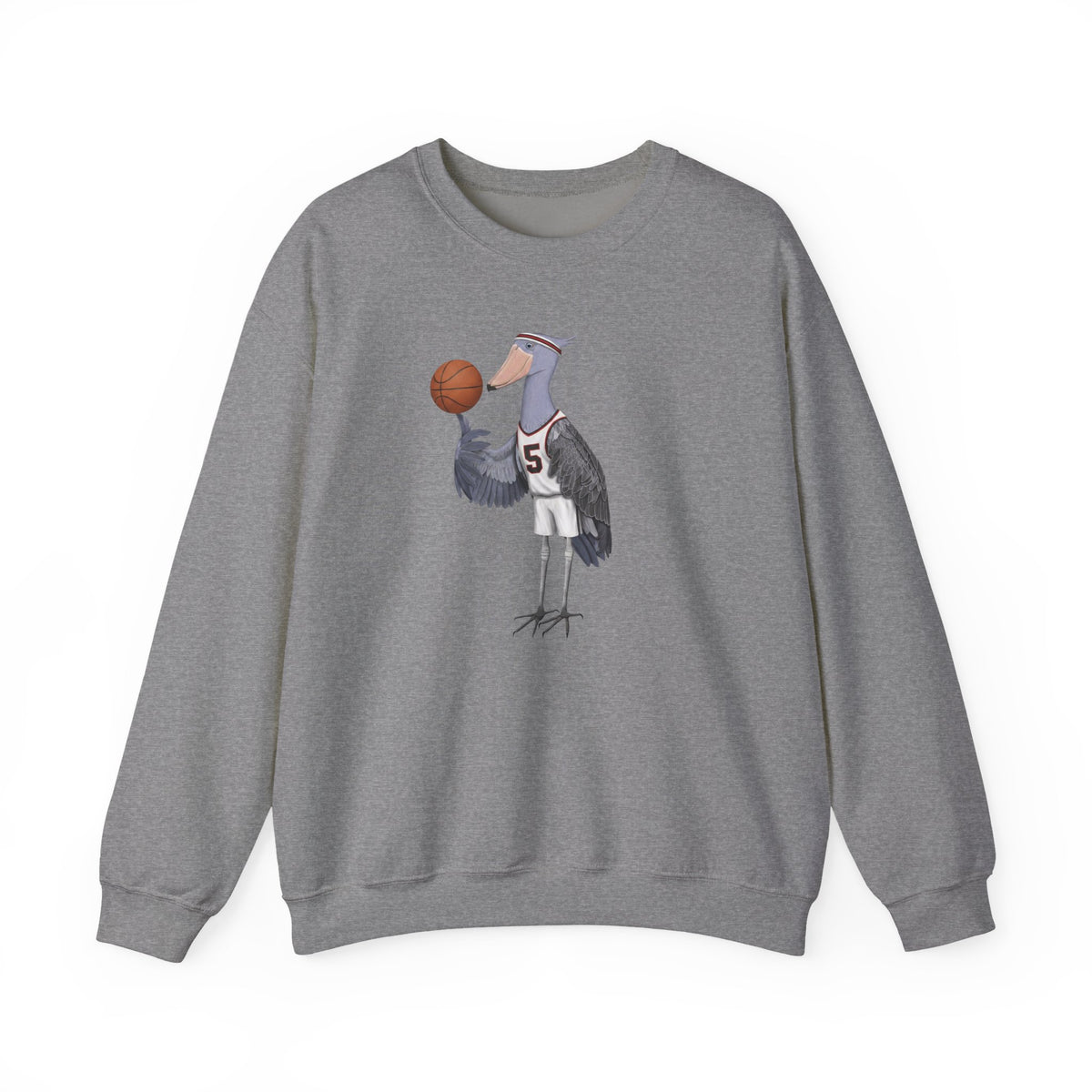 Shoebill Funny Basketball Bird Sweatshirt | Watcher Crewneck Unisex Unique Hoops Fan Gift – Animal Lover