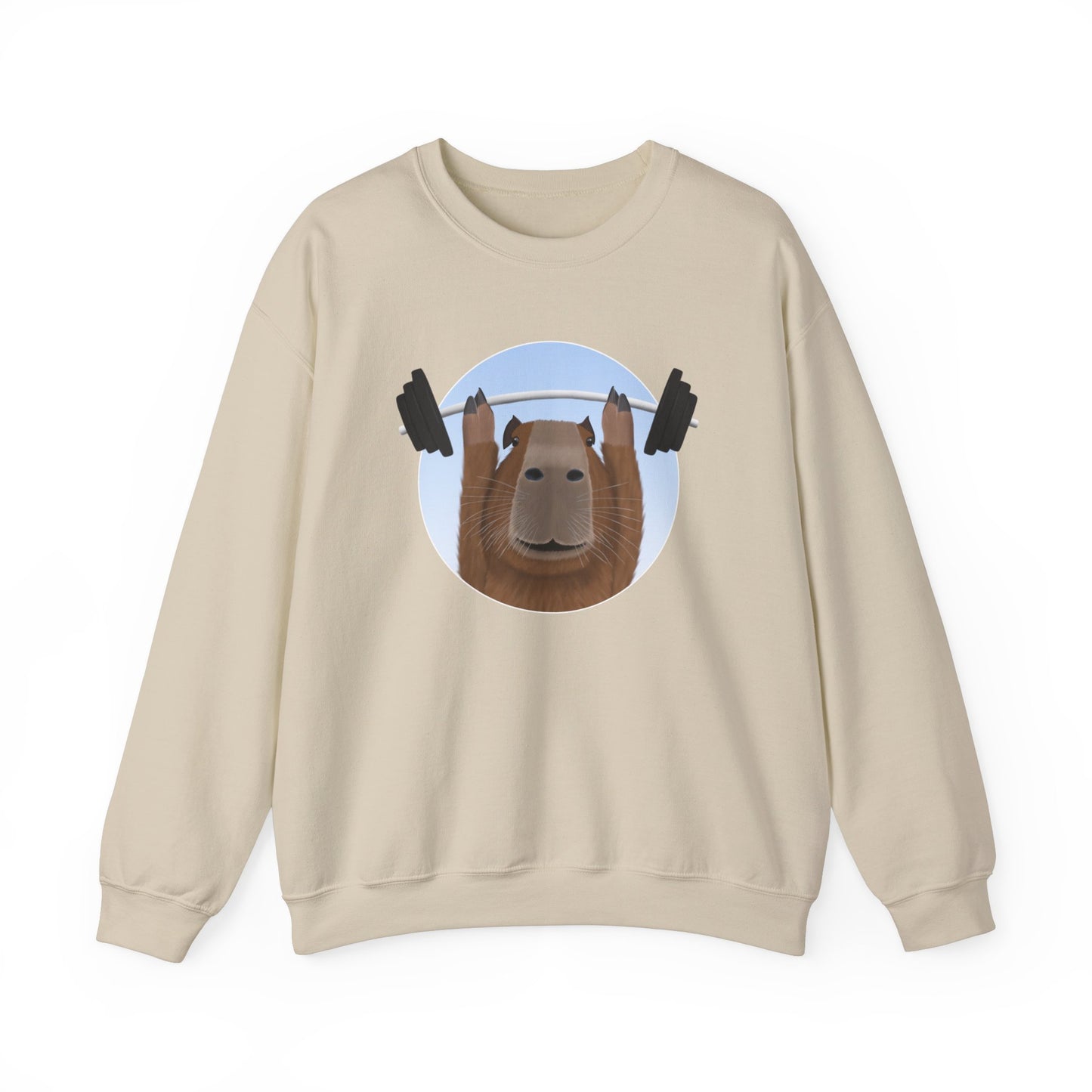 Capybara Weight Lifting Gym Workout Sweatshirt