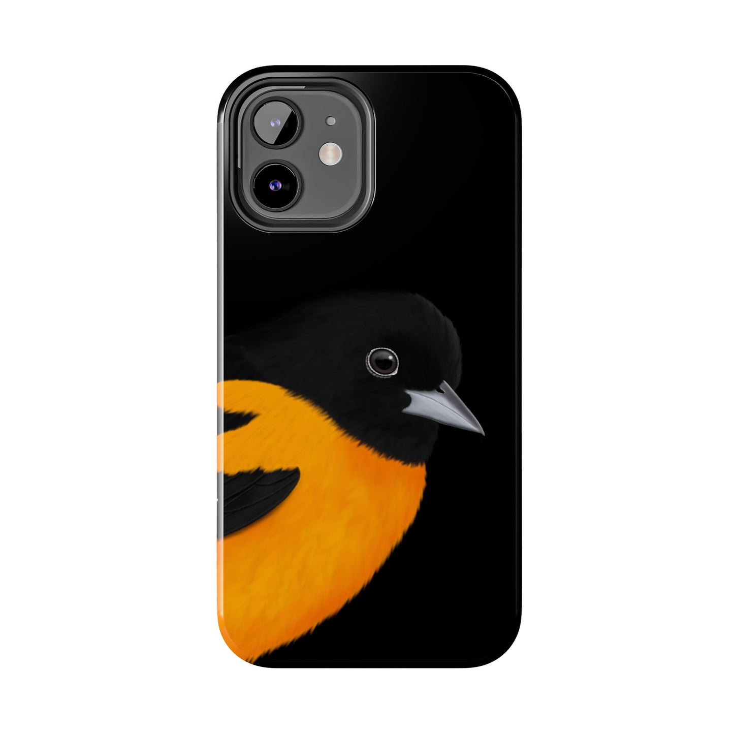 Baltimore Oriole Bird Art Tough Phone Case Black