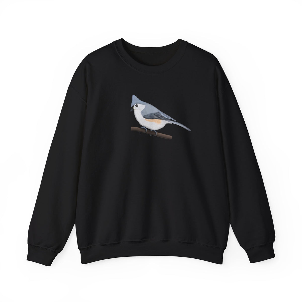 Tufted Titmouse Bird Watcher Biologist Crewneck Sweatshirt