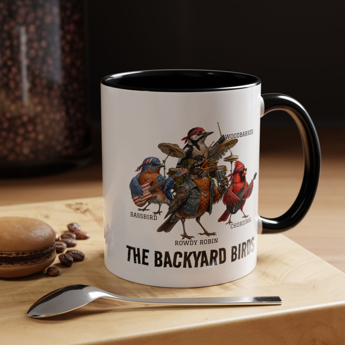 Woodpecker, Bluebird, Cardinal and Robin Mug – 11oz 15oz style