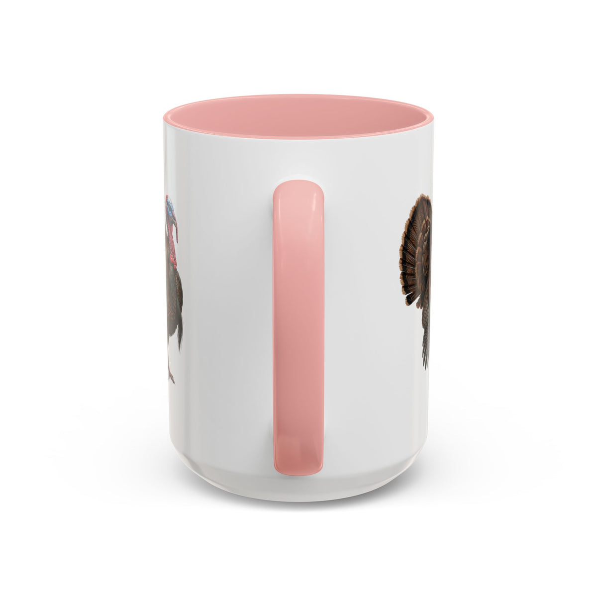 Thanksgiving Turkey Two-Tone Mug | Wild Turkey Bird Art Coffee Cup | Fall Gift