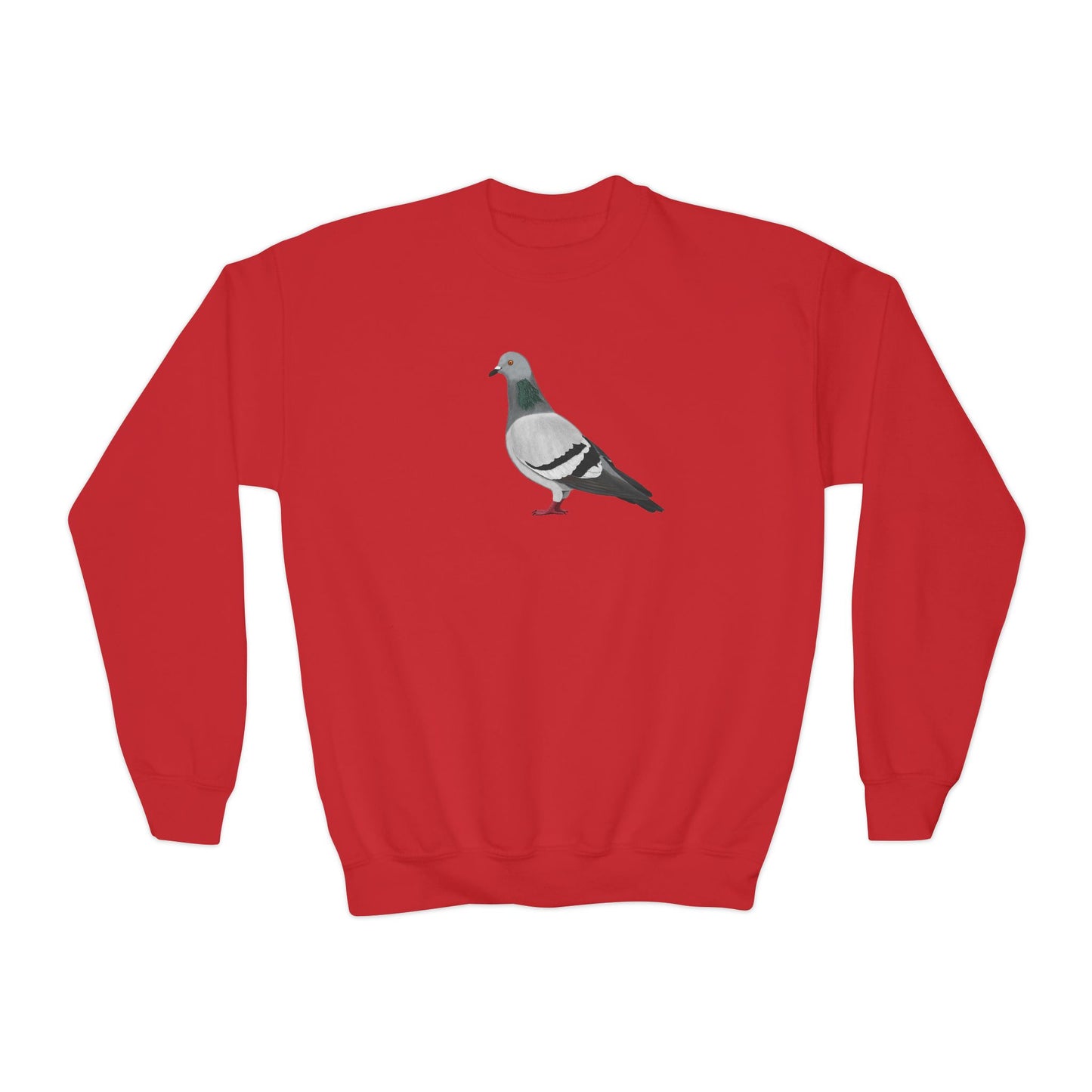 Pigeon Bird Birdwatching Youth Crewneck Sweatshirt