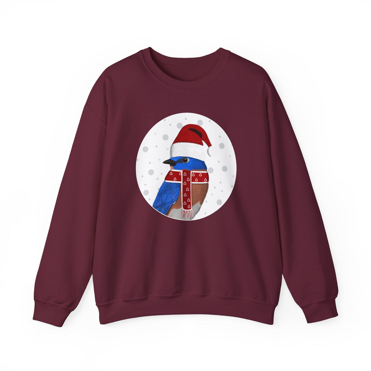 Bluebird Santa Claus Christmas Birdwatcher Biologist Bird Sweatshirt – Animal Lover Gift,