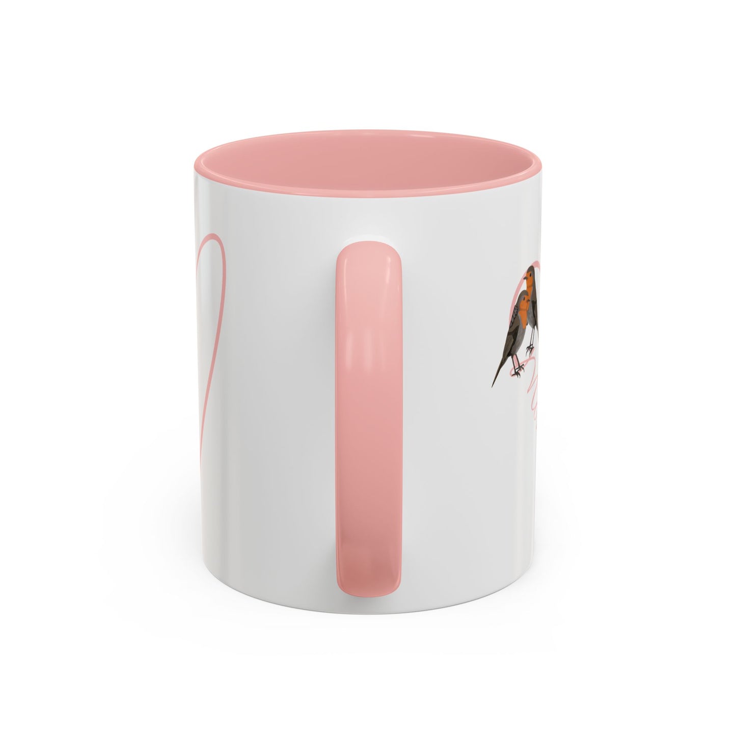 Robin Mother's Day Mom with Heart Bird Coffee Mug