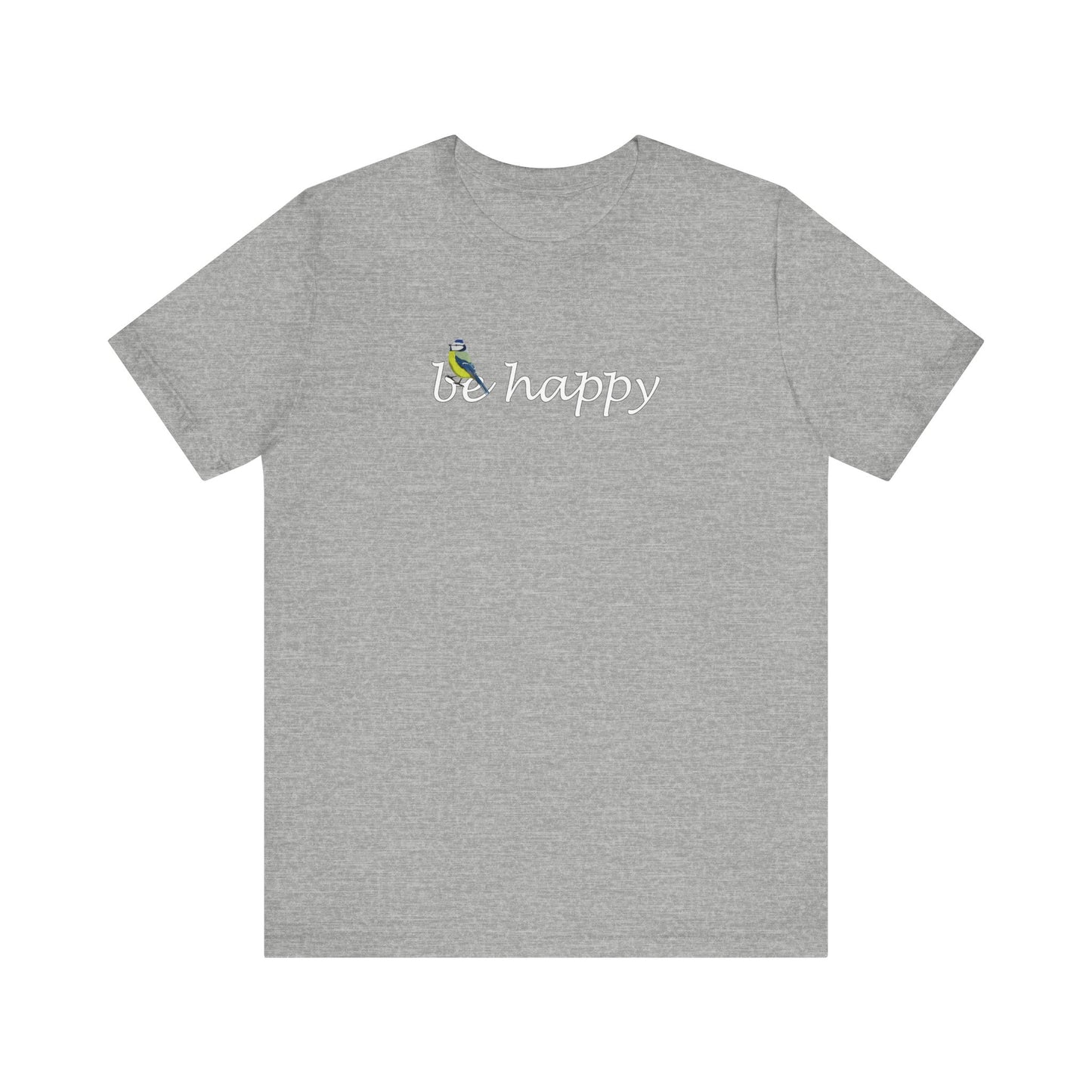 Blaumeise Be Happy Vogel T-Shirt für Vogelfreunde
