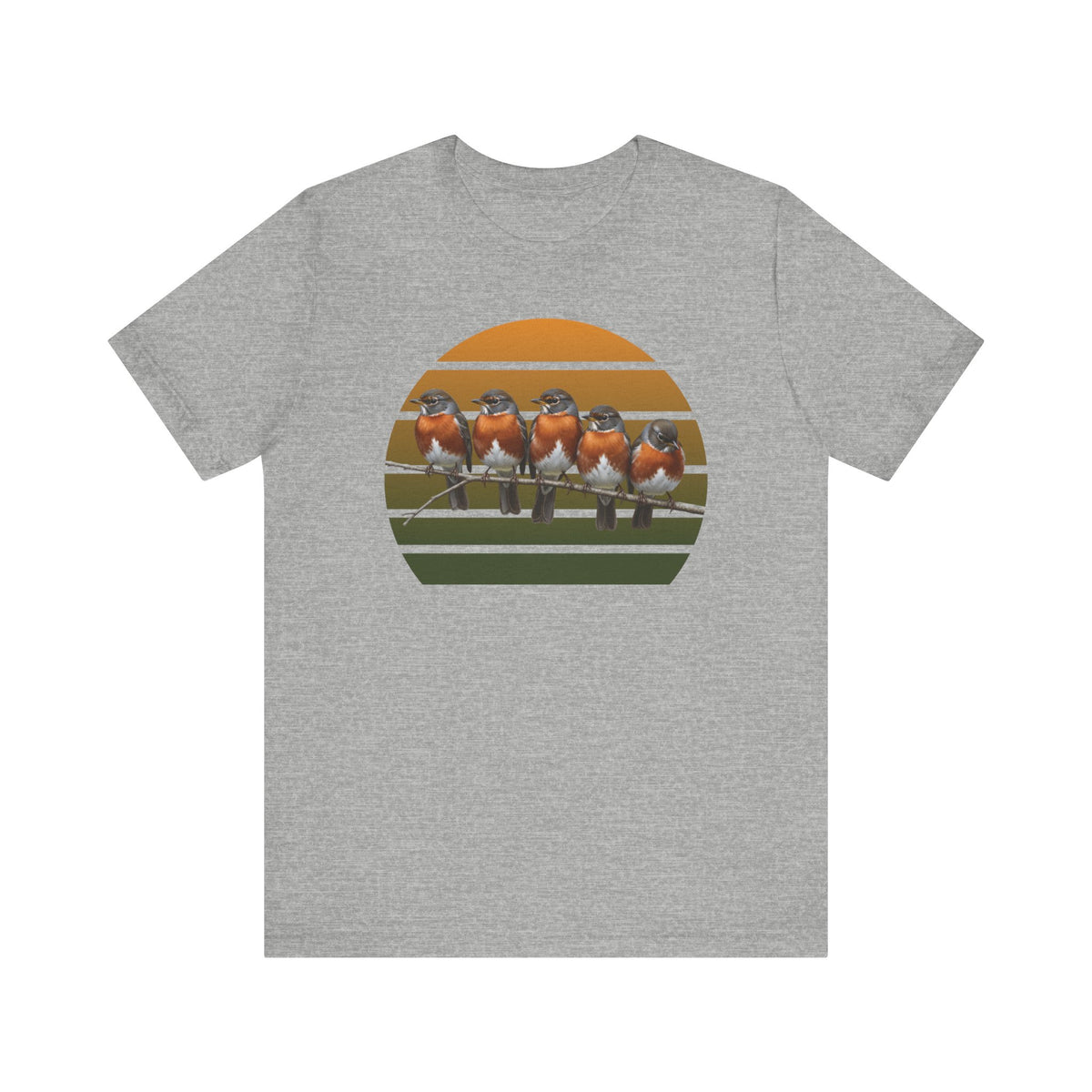 American Robin Premium T-Shirt | Unique Birdwatcher & Birder Gift by jz.birds