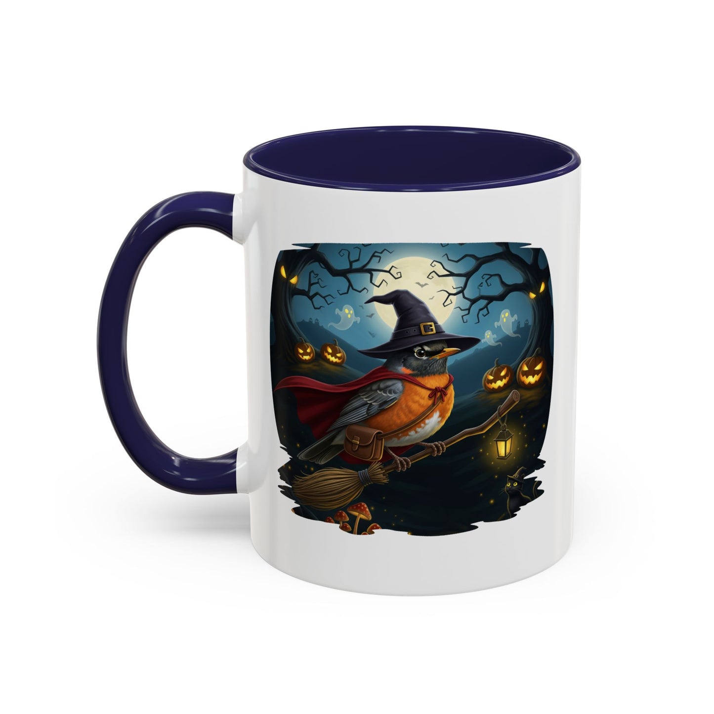 American Robin Halloween Bird Mug - Perfect Bird Lover Gift for Spooky Season