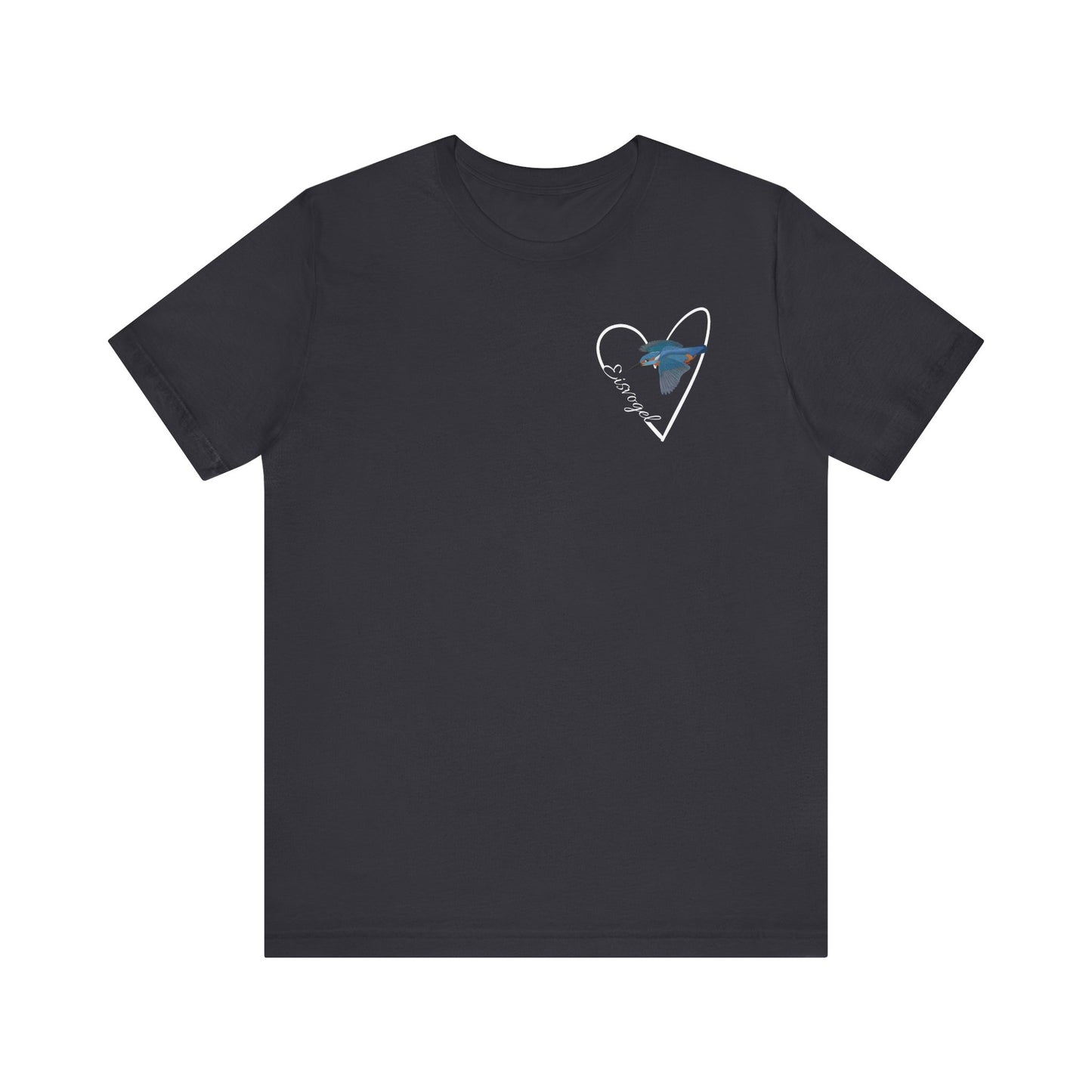 Eisvogel Vogel T-Shirt mit Herz für Vogelfreunde